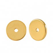 Perles en métal DQ disque rondelle 10mm Doré (sans nickel)