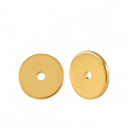 Perles en métal DQ disque rondelle 8mm Doré (sans nickel)