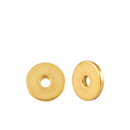 Perlen en m&eacute;tal DQ disque rondelle 5mm Dor&eacute; (sans nickel)