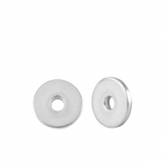 Perlen en métal DQ disque rondelle 5mm Argenté antique (sans nickel)