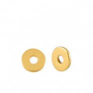Perlen en métal DQ disque rondelle 4mm Doré (sans nickel)