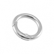 Appr&ecirc;ts en m&eacute;tal DQ porte-cl&eacute;s 23mm Argent&eacute; antique (sans nickel)