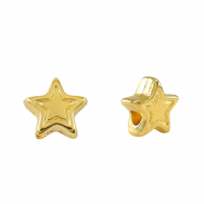 Perles en métal DQ étoile Doré (sans nickel)