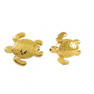 Perles en m&eacute;tal DQ tortue Dor&eacute; (sans nickel)