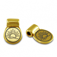 Poussoirs en métal DQ soleil Doré (sans nickel)