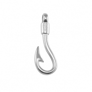 Appr&ecirc;ts en m&eacute;tal DQ fermoir poin&ccedil;on hame&ccedil;on Argent&eacute; antique (sans nickel)