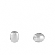 Perles en métal DQ "grain de riz" Argenté antique (sans nickel)