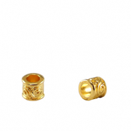 Perles en métal DQ tubes Doré (sans nickel)