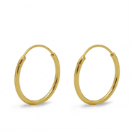 Appr&ecirc;ts en m&eacute;tal DQ boucles d'oreilles cr&eacute;oles 20mm Dor&eacute; (sans nickel)