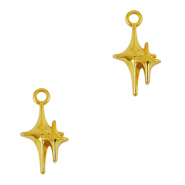 Breloques en m&eacute;tal DQ &eacute;toile Dor&eacute; (sans nickel)