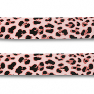 Bandana l&eacute;opard Rose clair-rose-noir