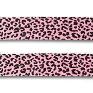 Bandana l&eacute;opard Rose-noir
