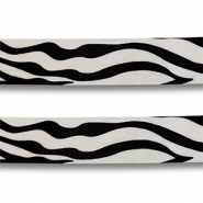 Bandana z&egrave;bre Noir-blanc