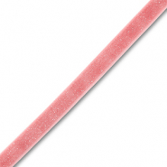 Ruban en velours Rose vintage-argent&eacute; paillet&eacute;
