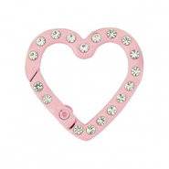 Appr&ecirc;ts color&eacute;s porte-cl&eacute;s coeur Rose