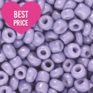 Perles de rocailles 6/0 (4mm) Lilas iris oriental