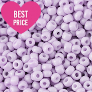 Perles de rocailles 8/0 (3mm) Lilas