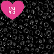 Perles de rocailles 8/0 (3mm) Noir