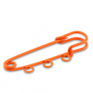 Appr&ecirc;ts color&eacute;s &eacute;pingle d&eacute;corative avec 3 anneaux Orange