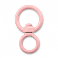 Appr&ecirc;ts color&eacute;s porte-cl&eacute;s rond Rose clair