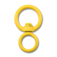 Appr&ecirc;ts color&eacute;s porte-cl&eacute;s rond Jaune
