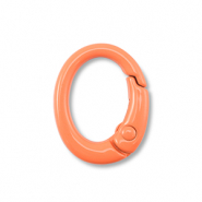 Appr&ecirc;ts color&eacute;s porte-cl&eacute;s ovale Orange