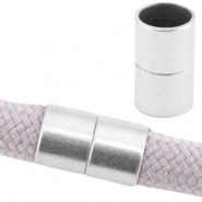 Fermoir aimant&eacute; en m&eacute;tal DQ &Oslash;10mm Argent&eacute; antique