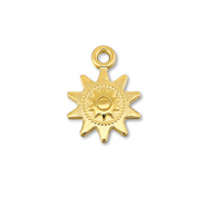 Breloques en m&eacute;tal DQ soleil Dor&eacute; (sans nickel)