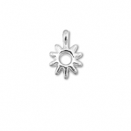 Breloques en m&eacute;tal DQ soleil Argent&eacute; antique (sans nickel)