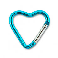Appr&ecirc;ts color&eacute;s porte-cl&eacute;s coeur Bleu brillant