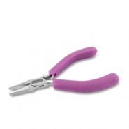 Beadalon pince &agrave; bec plat avec ressort Violet-argent&eacute;