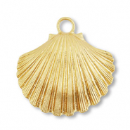 Pendentifs accroche-regard coquillage Dor&eacute;