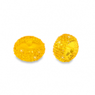 Perles en r&eacute;sine rondelles 12mm Orange