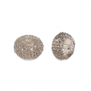 Perles en r&eacute;sine rondelles 8mm Gris