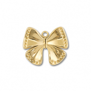 Breloques en acier Inox papillon Dor&eacute;