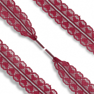 Lacet pour chaussure tendance en dentelle avec c&oelig;ur Rouge