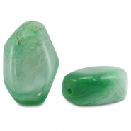 Pierres naturelles perles Calc&eacute;doine et Quartz irr&eacute;gulier Vert