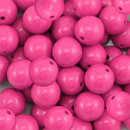 DQ Perles acryliques 16 mm Rose magenta