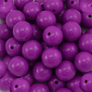 DQ Perles acryliques 16 mm Violet magenta