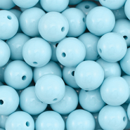 DQ Perles acryliques 14 mm Bleu pastel