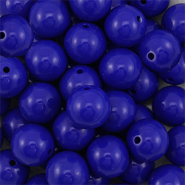 DQ Perles acryliques 14 mm Bleu fonc&eacute;