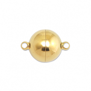 Appr&ecirc;ts en acier Inox fermoir aimant&eacute; balle 8mm Dor&eacute;