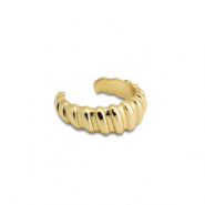 Boucles d'oreilles en acier inox ear cuff Dor&eacute;