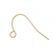 Appr&ecirc;ts en acier inox boucles d'oreilles crochet avec anneau Dor&eacute;