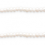 BQ Perles d&rsquo;eau douce plates et rondes Blanc naturel