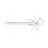 Accessoires pour cheveux epingle &agrave; cheveux n&oelig;ud Argent&eacute;