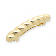 Accessoires pour cheveux barrette torsad&eacute; Dor&eacute;