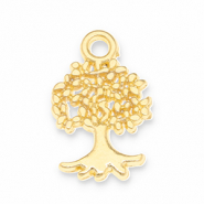 Breloques en m&eacute;tal DQ arbre Dor&eacute; (sans nickel)