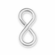 Appr&ecirc;ts en m&eacute;tal DQ Eco-brass&reg; anneau bris&eacute; "8" Argent&eacute; antique (sans nickel)