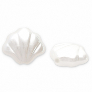 Imitations perles d&rsquo;eau douce coquille Blanc